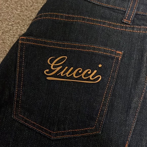 Like New (Never Worn) GUCCI Slim Bootcut Jeans Sz 40(4) - Picture 2 of 5